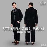 New Almashka Bordir Setelan Baju Koko Dan Celana Pakistan Muslim Pria Berkualitas | Rafvero | Bonus Peci Dan Tasbih | COD Bayar Di Tempat | Baju Koko Setelan Gamis Muslim Pakistan Pria | Marun