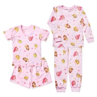 迪士尼公主 兒童純棉套裝 短袖長袖居家服 台灣製睡衣【ONEDER】