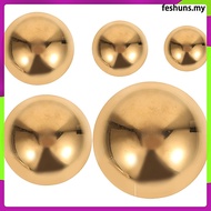 5 Pcs Mirror Half Sphere Decoration Steel Semi Hemisphere Outdoor Golden Garden Gazing Globe