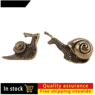 【zonami】2Pcs Snail Decor Figurine Brass Snail with Decor Effect the Meaning of the Snail Walk Slowly