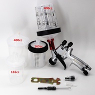 Mini spraygun paint spraygun air spraygun with 165 /400cc Spraygun Paint Mixing Cup and adapter 1.2m