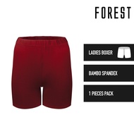 Forest Seluar Dalam Perempuan | (1 Pc) Forest Ladies Bamboo Spandex Boxer Underwear Selected Colours
