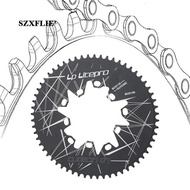 [Szxflie1] Chainring Double 130BCD 52T -60 Road Round Aluminum Alloy Chain for 7/8/9/10