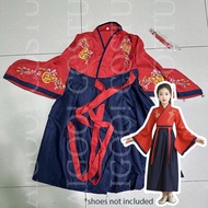 United Nations China Girl Costume for Kids Chinese Hanfu Traditional Dress for UN Cosplay