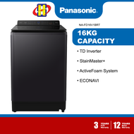 Panasonic Washing Machine (16KG) TD Inverter ECONAVI Hot Wash ActiveFoam StainMaster+ Top Load Washer NA-FD16V1BRT