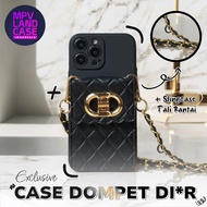 [CPD-I] Di*r Pouch Casing + Chain Slingcase For All Types Infinix Hot 50i Smart 9 Hot 50 4G Hot 50 5