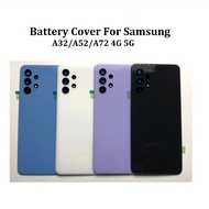 Rear Cover For Samsung Galaxy A32 A52 A72 4G 5G Battery Cover+Back Camera Lens