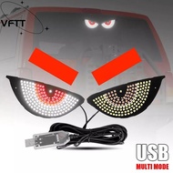 VFTT Devil Eyes LED Light, Animation LED USB Cars Dynamic LED Light, 11 Modes Modification Flexible 