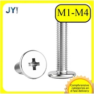 M1-M4 304 stainless steel cross flat head screw thin head large flat head screw  【SZ-JY888】gd