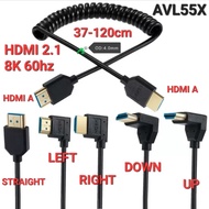 AVPRO AVL23AAC 8K 60Hz HDMI a to HDMI 2.1 OD4.0mm COILED Cable