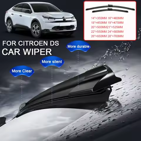 For CITROEN C3 AIRCROSS C4 PICASSO C5X C5 AIRCROSS DS3 DS4 DS7 E-C4 E-C4X 2PCS Car Blade Windshield 