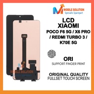 Xiaomi LCD Wholesale F6 5Gpoco X6 Pro/ Redmi Turbo 3/ K70E 5G/ - Finger Print Fullset Touch Screen
