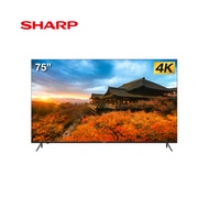 Sharp LED Smart TV 4K UHDR ขนาด 75 นิ้ว รุ่น 4T-C75EK2X รับประกัน 1 ปี