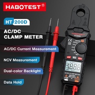 HABOTEST🔥HT200D Digital Clamp Meter Multimeter 200A AC/DC Current and 600V AC/DC Voltage Tester with