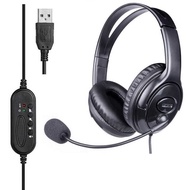 Lightweight USB Computer Headset Headset Headset PC Microphone Student Online Class Customer Service