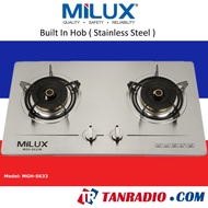 Milux hob Stainless Steel Premium Built In Hob Gas Cooker Stove S633M / S633 / MILUX-MGH-S633 Dapur Gas