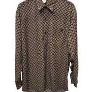 義大利製 Fendi 老花logo圖騰 雪紡 長襯 L號 近全新