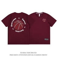 【星际文艺小店kongshi343.my】 Basketball T-shirt 日落篮球冰丝速干短袖男美式运动篮球T恤印花潮训练服跑步吸汗  Ready Stock 【0904eM8k1P2Zp】