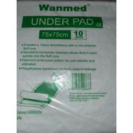 Disposable underpad  75x75cm (Wanmed) 10 pcs