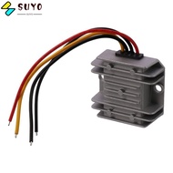 SUYO Power Voltage Converter, Aluminum Shell Silver Voltage Regulator, Durable DC 12V/24V to DC 6V 10A Power Module Power Supply Replacement