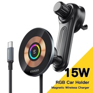 Essager T1 15W 磁吸無線車載充電器  Car Wireless Charger Phone Holder Mount For iPhone Wireless Phone Holder C