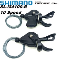 Shimano DEORE SL-M4100 Shifter Lever 10 Speed MTB Bicycle Switch 10v RAPIDFIRE PLUS Right Shift Lever Clamp Band Original Parts