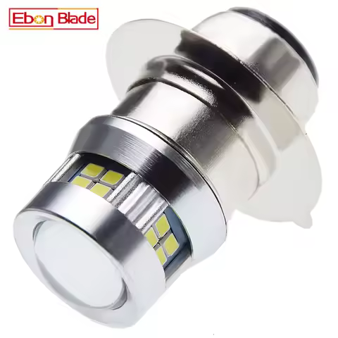 1Pcs P15D P15D-25-1 PX15D T19 H6M LED Motorbike Headlight Bulb Hi-Lo Beam White 6000K Scooter Moped 