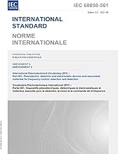 IEC 60050-561 Amd.4 Ed. 2.0 b:2021, Amendment 4 - International Electrotechnical Vocabulary (IEV) - 