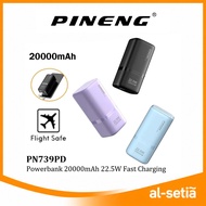 PINENG PN739PD MINI FAST CHARGE / PN739SPD BUILD-IN CABLE 22.5W 20000MAh | PORTABLE POWER BANK TYPE 