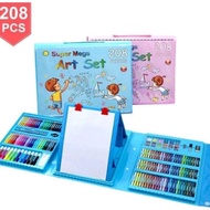 ART Children's Coloring Crayons set 208pcs