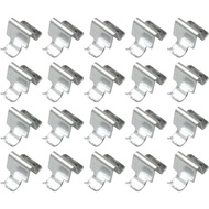 20PCS Silver Shelf Clip Adjustable Support Clip 2.6cm Heavy Duty Metal Shelf Bracket Clip Kitchen Bo