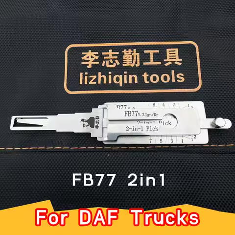 LISHI Decoder For DAF Trucks FB77 v.2 Lock Pick tool Open the Car Door Copy Key Measure Locksmiths T