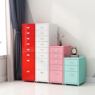 💘&amp;Ikea Nordic Chest of Drawers Bedroom Storage Cabinet Living Room Bedside Table Ultra Narrow Gap Drawer Type Iron Table