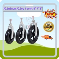 Wheelchair Front Wheel Accessories Aluminum Alloy Front Fork Bearing Wheel 6-Inch 7-Inch 8-Inch Tire