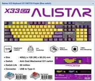 NUBWO ALISTAR X33 Ciy คีย์บอร์ดเกมมิ่ง คีย์บอร์ดGaming Keyboard Mechanical Switch บลูสวิต blue swi