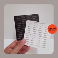 (MTY) Kiss-cut Sticker Mood Today Bujo Stickers / Journaling Stickers / Journal Stickers / Journal S