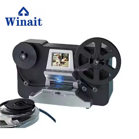 Winait Roll Film Scanner, Super 8/8mm Roll Film Digital Video Converter Mp4 Scanner