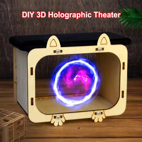 Upgraded DIY 3D Holographic Cinema Mobile Phone Projector Scientific Experiment Materials Children's