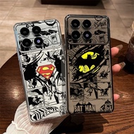 Super Heroes Batman Soft Transparent Phone Case For POCO X7 Pro X6 X5 F8 Ultra F8 for Pro F7 F6 F5 F
