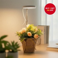 Adjustable Full Spectrum LED Grow Light Ring for Houseplants