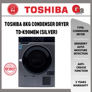 TOSHIBA 8KG CONDENSER DRYER TD-K90MEM (SILVER)