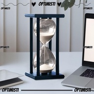 OPTIMISTI8E Sandglass Timer, 30/60 Minutes 8 Colors Hourglass Sand Timer, Practical Vintage Wooden G