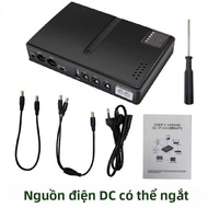 Mini DC UPS Nguồn Điện Liên Tục 5V 9V 12V 220V Có Thể Thay Thế Pin 18650 Dự Phòng Cho Router Modem W