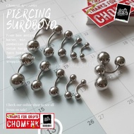 Banana Piercing Earrings Banana Piercing Earrings Curved Barbell Titanium Silver Piercing Eyebrow & 