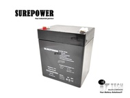 SUREPOWER 12V 4.5AH HIGH GRADE Rechargeable Sealed Lead Acid Battery For Electric Scooter/ Toys car / Bike /Solar /Alarm /Autogate/UPS/ Power Solution