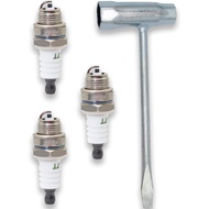 3pcs BPMR7A L7T Spark Plugs with 1pc 13 by 19 mm Chainsaw Scrench Wrench Tool BPM7A RCJ6Y RCJ7Y Spar