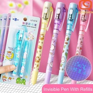 GLENES Invisible Pen With Refills, Mysteriously Disappearing With Small Light Cute Invisible Marker,