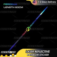 Perodua Laser Reflective Colorful Car Accessories Sticker Myvi Bezza Viva Axia Ativa Alza Aruz Kancil Kelisa Accessories Bodykit Gear Up Aksesori Kereta 2022 Car Accessories 2021 2020 2019 2018