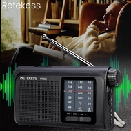 FM/MW/SW Wireless 3-Band Receiver Radio Portable FM Antenna Emergency Flashlight for Retekess TR605