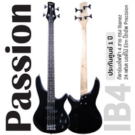 Passion IB4 PJ Bass Guitar กีตาร์เบส 4 สาย ทรง Ibanez  24 เฟรต ปิ๊กอัพ Passive Precision ไม้เอล์มวู้